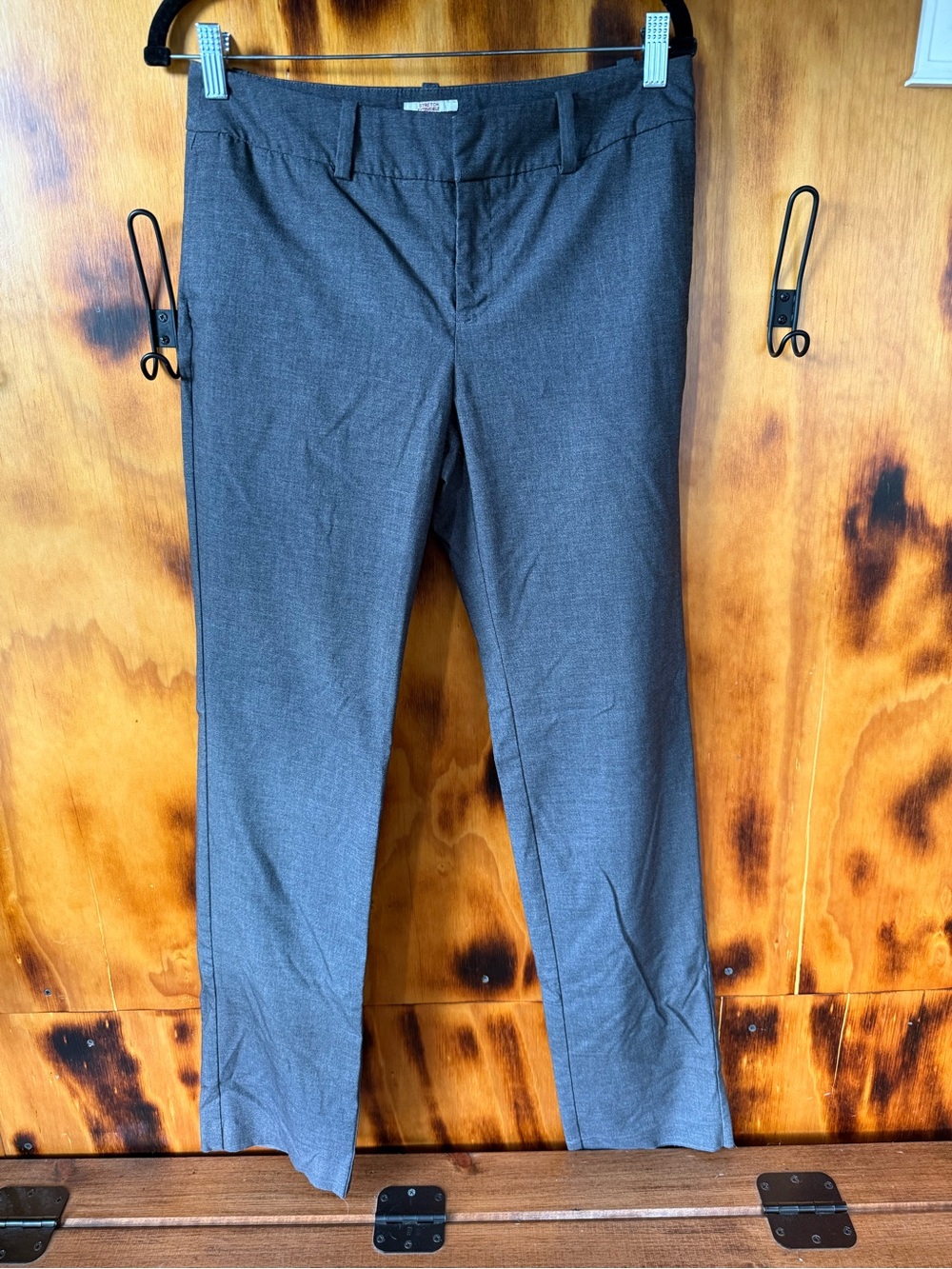 Merona Straight-Leg Pants in Heathered Gray